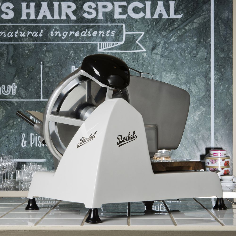 Berkel Domestic Slicer Red Line 250 White